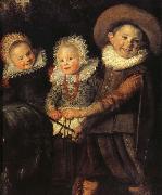 Guido da Siena Details of  The Group of Children oil on canvas